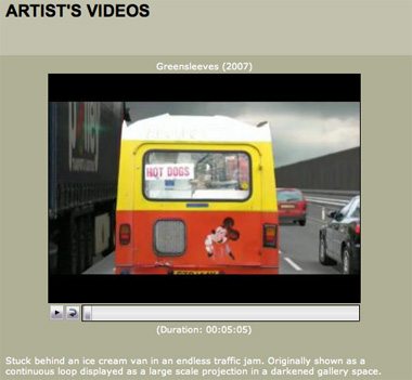 Screengrab from Saatchi Online, 22 November 2007; see  http://video.saatchigallery.com/artist/profile/23439/David+Theobald/DavidTheobald.html